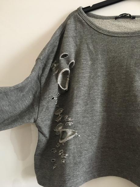 Dámský dírkovaný crop top vel. l, terranova,l