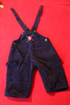 Manžestrové kalhoty s laclem vel. 68 - 74, 68