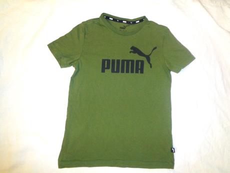 Super khaki bavlněné tričko puma, 152