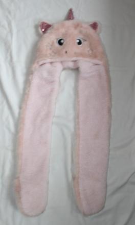 Op80.teplá čepice jednorožec+návleky na ruce,5-6 l, tesco,116