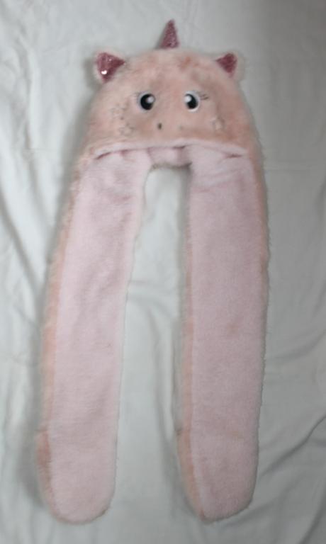 Op80.teplá čepice jednorožec+návleky na ruce,5-6 l, tesco,116