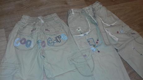 Plátěné kalhoty podšité bavlnou-prodej i zvlášť, next,98