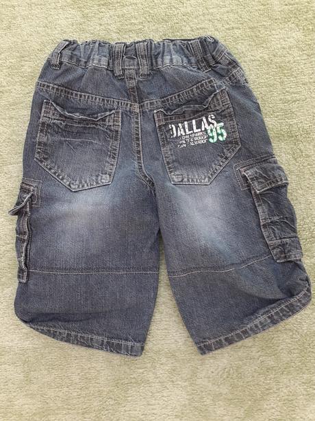 Riflové, džínové kraťasy, dopodopo,110