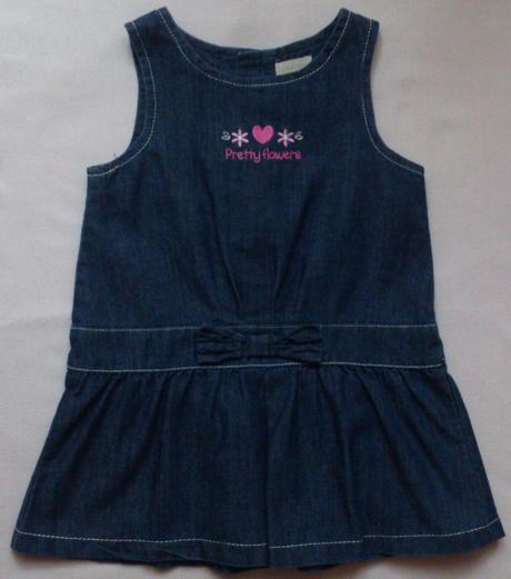 Dětské džínové šatičky, šaty, zn.bhs, bhs,80
