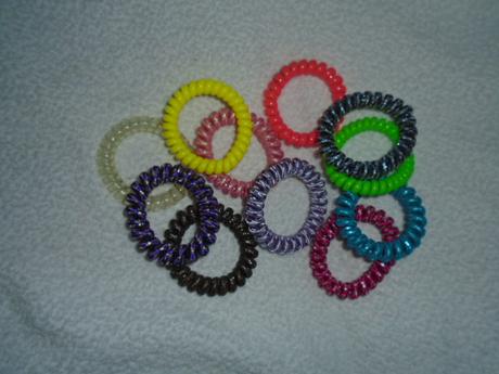 Gumičky do vlasů kroucené plast 11ks, 