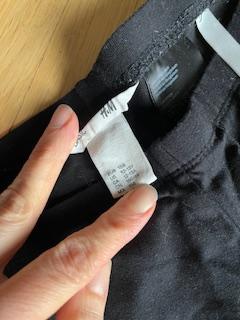Černé bavlněné legíny, h&m,152