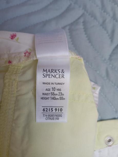 Dívčí letní kalhoty zn. marks & spencer, marks & spencer,140