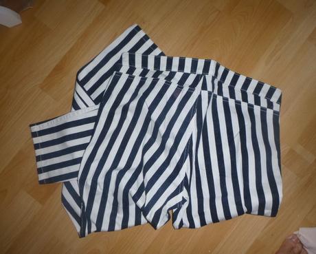 Opticky zeštíhlující kalhoty - vel.m-l, h&m,l