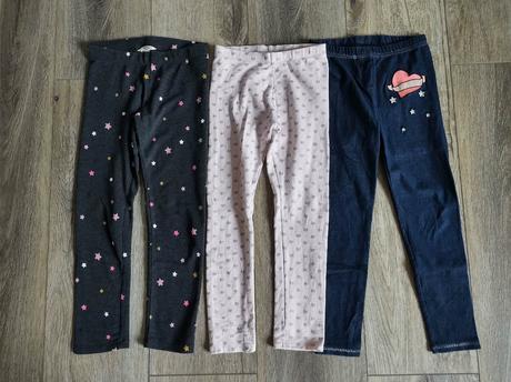 Troje teplejší legíny vel.122-128, 122