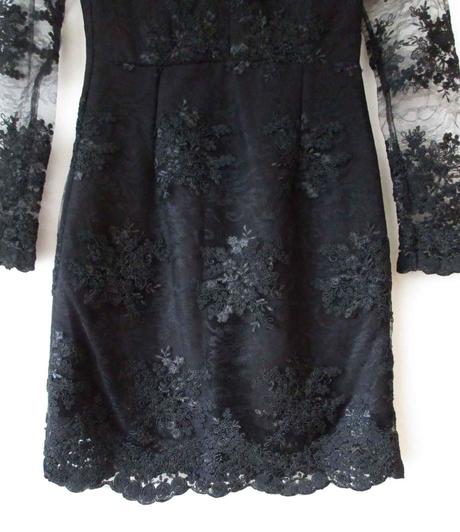 Dámské krajkové šaty černé emo s 36, 36 / s