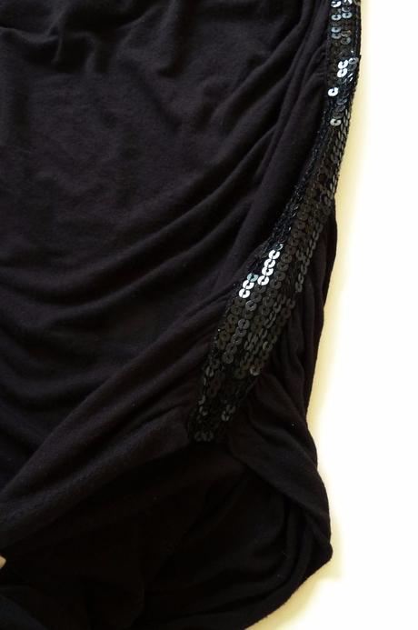 Dámský společenský top s flitry 32-34-36 / xs-s, s