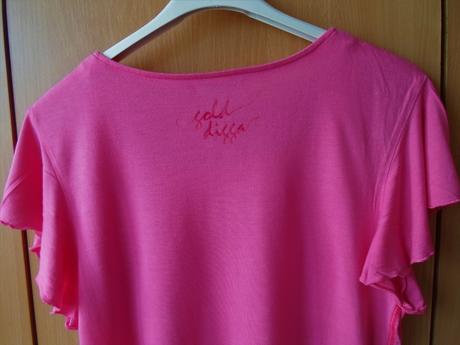 Růžové tričko triko krátký rukáv, 170