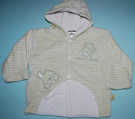 Pruhovaná mikina s kapucí, 74