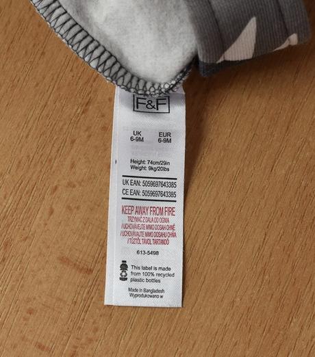 Tepláky vel. 6 - 9 m, f&f,74