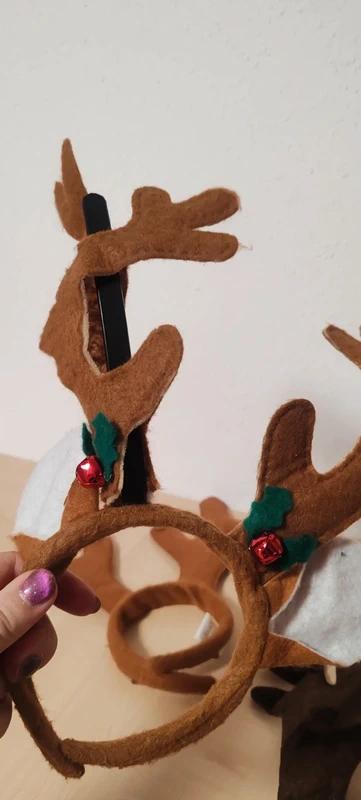 Sobí čelenka vánoční,