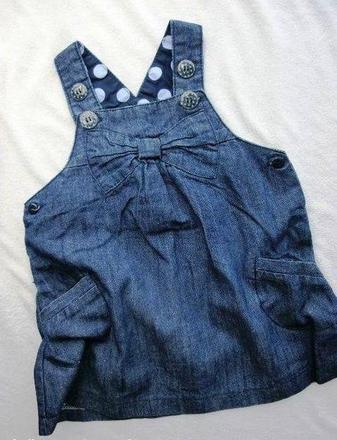 Džínové šatičky, baby,74