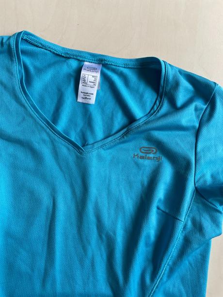 Modré sport triko, vel 38/m, kalenji, m