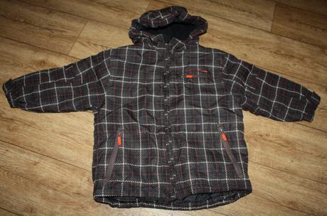 Zimní kostkovaná bunda, 116
