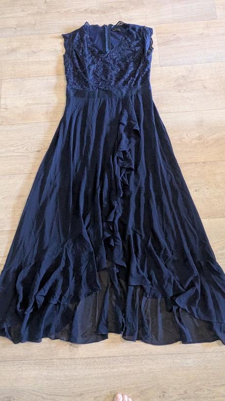 Ka635 dámské elegantní dlouhé večerní šaty vel. xl, 42