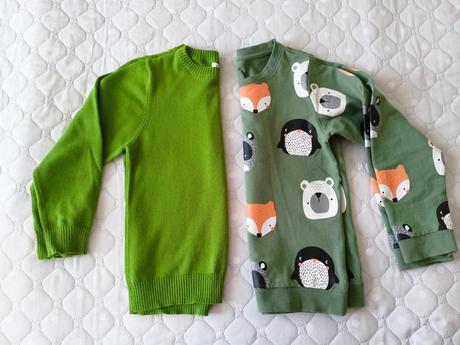 2x svetřík, 122/128, 122