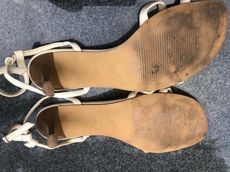 Bile sandaly na podpadku 36, graceland,36