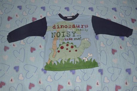 Bavlněné tričko s dinosaurem, ladybird,86