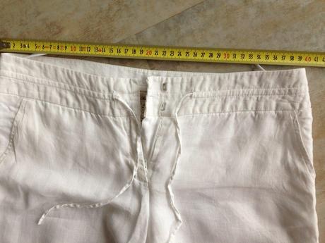 Komplet bílá tunika,kalhoty mango vel.m,36 krajka, mango,m