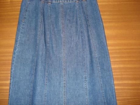 Jako nová, dlouhá riflová sukeň z h&m vel.34-36, h&m,34