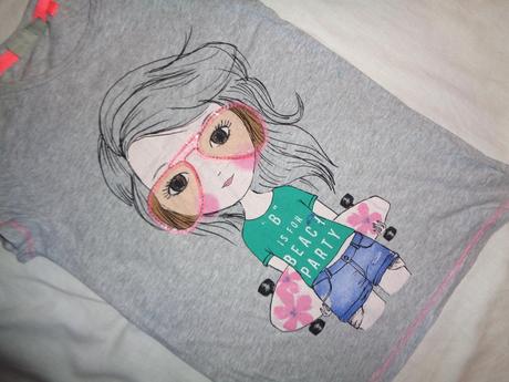 Super šedé tričko s holkou, next,116