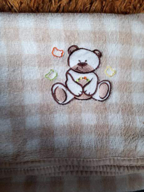 Deka na miminko malá flísová s méďou hnědá, 