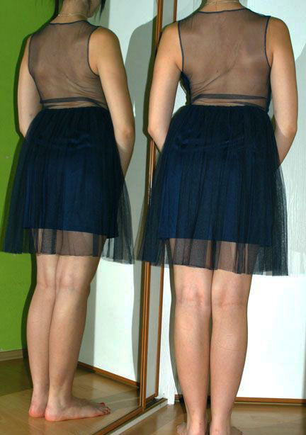 Slavnostní společenské tmavě modré tylové šaty, 40