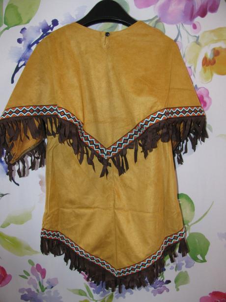 Kostým-malá indiánka 3 dílný vel.116/122,