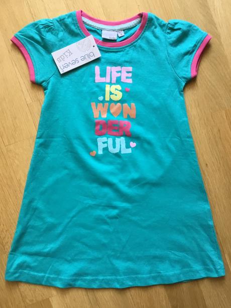 Zelené saty s krátkým rukavem blue seven, 104