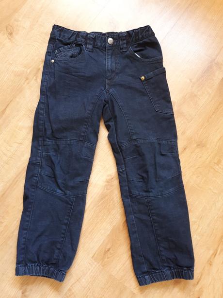 Peckovní džíny rifle v super barvičce, lindex,116