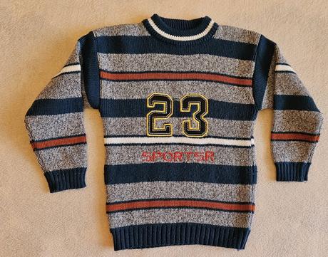 Dva chlapecké svetry, svetříky, vel.110/116, 110