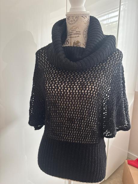 Netopýří rukáv svetr clockhouse xs, černý, clockhouse,xs