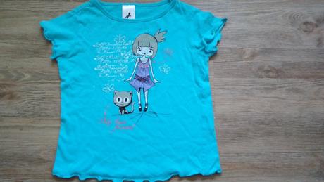 Tričko s holčičkou, palomino,98