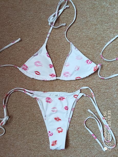 Plavky bikiny s pusinkami vel."m", m
