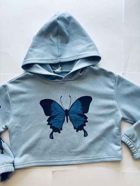 K7/ mikina crop - v.128, 128