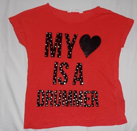 S71. malinové tričko 8-10 let, h&m,140