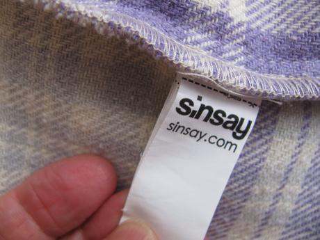 Dívčí károvaná bundokošile se zapínáním, sinsay,152