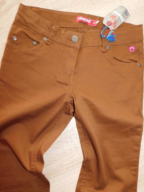 Dívčí elastické kalhoty, 140