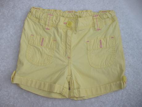 Plátěné dívčí šortky, kraťasy, c&a,116