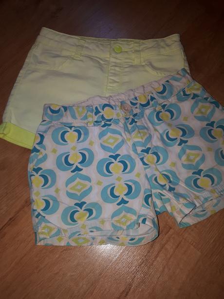 2x kraťasy,  šortky gap a benetton, benetton,128