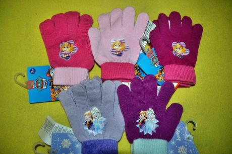 Strečové rukavice patrola,frozen, disney,110 / 116 / 122 / 128