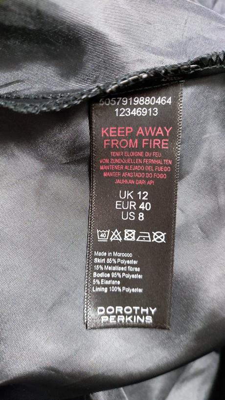 Společenské šaty luxe by dorothy perkins, černé, dorothy perkins,40
