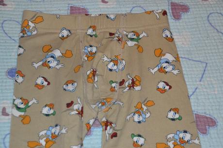 Tepláčky disney by ham s potiskem kačeři, h&m,104