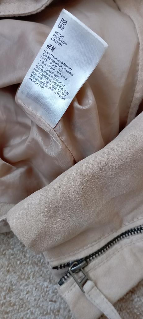 Krémová bunda zn."divided h&m" vel."40/l", h&m,l