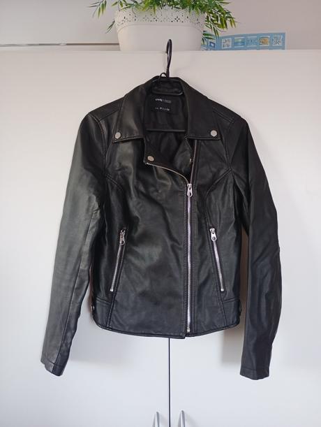 Koženková bunda biker, sinsay,m