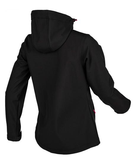 Dámská černá softshellová bunda willard + termoska, s